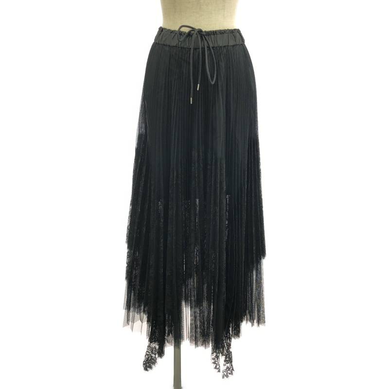 Sacai 22SS Grosgrain Mix Skirt フレアスカート sacai - sacai / サカイ | 2022SS | Grosgrain Mix Skirt フレア