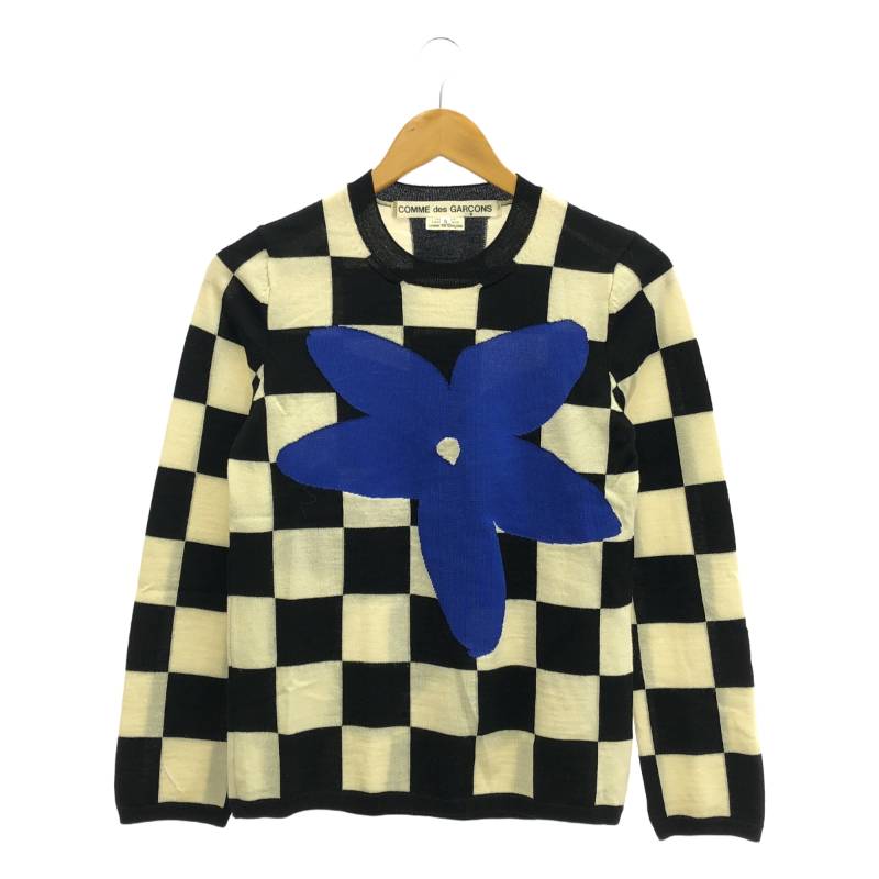BLACK COMME des GARCONS / ブラックコムデギャルソン | 2011AW | 染色加工 捻じれ ボーダー ニット | XS | ブラック/グレー BLACK COMME des GARCONS / ブラックコムデギャルソン | 2011AW
