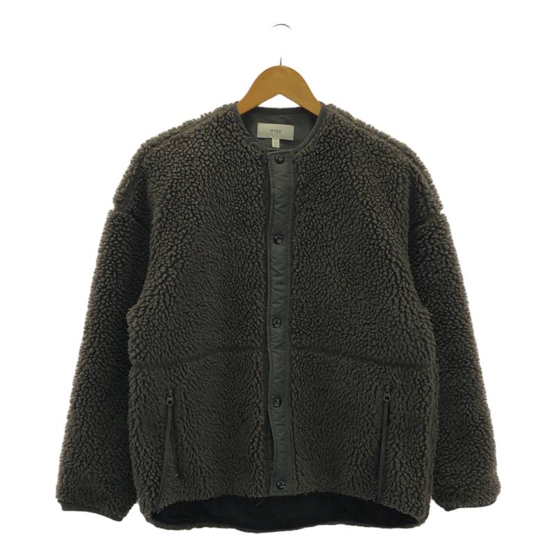 楽天市場】ハイク HYKE FAUX SHEARLING CROPPED JACKET ファー