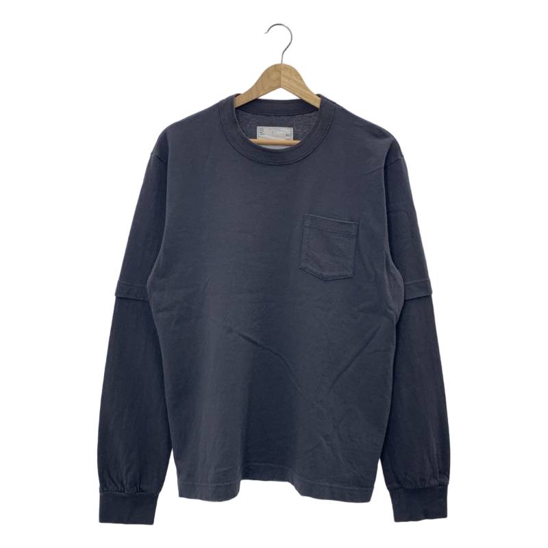 ◆sacai × Carhartt WIP サイドジップ ロンT グレー◆ sacai×CarHartt Carhartt WIP Hoodieジップパーカー23-0556S 23