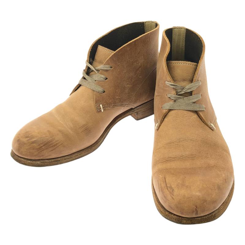 ATTACHMENT : ヌバックレザー ウイングチップブーツ★42-1/2 2023 AW｜上質なレザーを表裏で愉しむ、wjkのバックジップブーツ