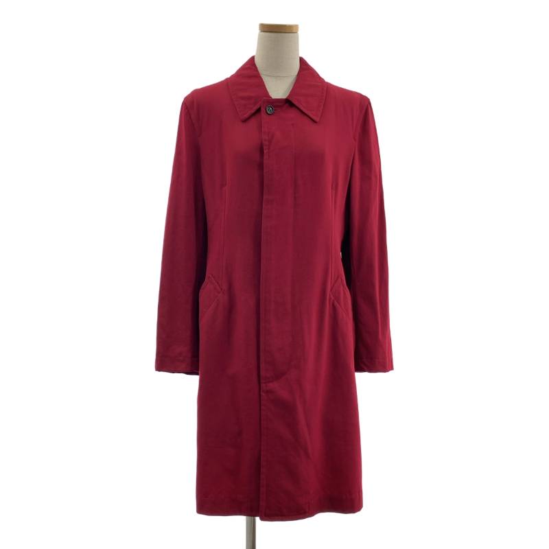 【美品】  COMME des GARCONS COMME des GARCONS / コムコム | AD2005 | 毛糸ギャバジン ステンカラー 厚地の外套 | S | 赤いこと | レディース