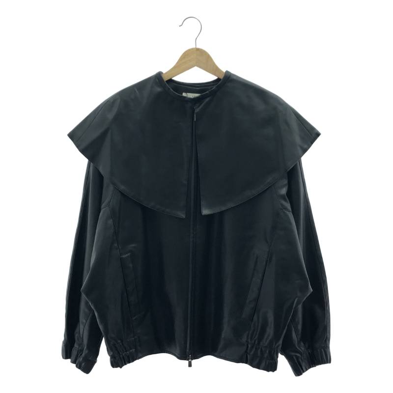 【未使用】LOHEN ローヘン ブライトサテン フロントタックブラウス ブラック LOHEN ローヘン ブライトサテン フロントタックブラウス