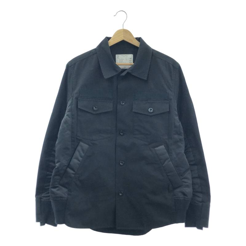 専用sacai グレー チョークストライプブルゾンMA-1ジャケット　サイズI サカイ - sacai | Chalk Stripe Blouson-Gray-1の通販 | RESTIR