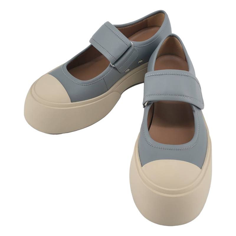 【新品】 MARNI / マルニ | PABLO メリージェーン スニーカー | 38 | グレー/ベージュ | レディース