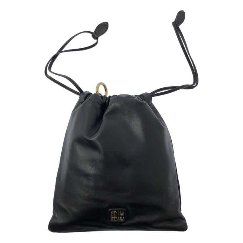 楽天市場】ミュウミュウ MIU MIU ミニバッグ ロゴ 巾着 クロシェ