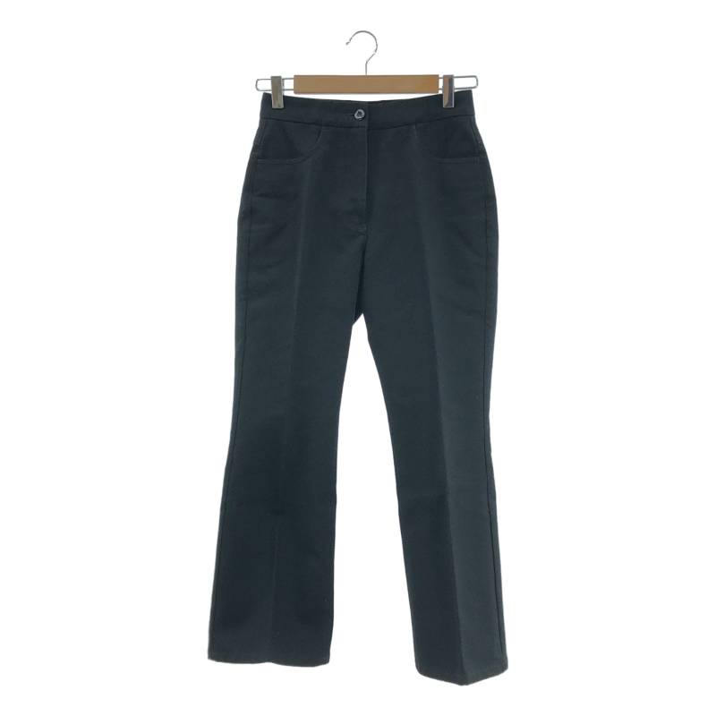 【美品】 JIL SANDER / ジルサンダー | 2023SS | BLACK COTTON PANTS コットン フレアパンツ | 32 | ブラック | レディース