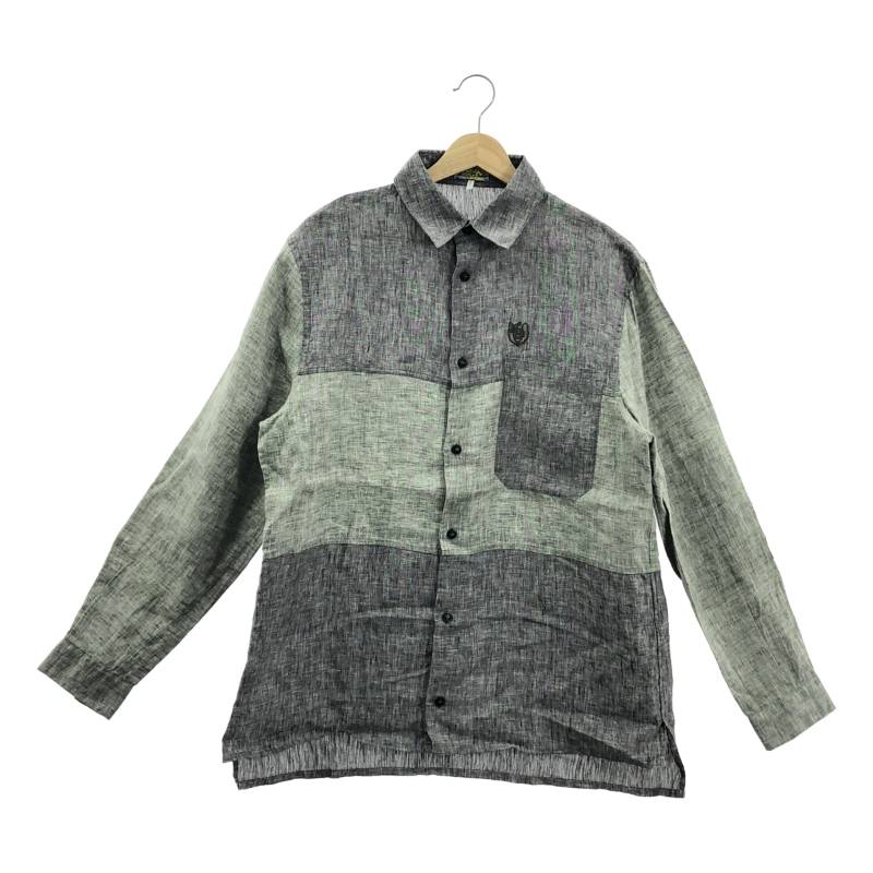 送料込/関税込■LOEWE■アナグラムコットン＆リネンジャケット LOEWE WORK WEAR JACKET COTTON LINEN ANAGRAM LOGO LEATHER