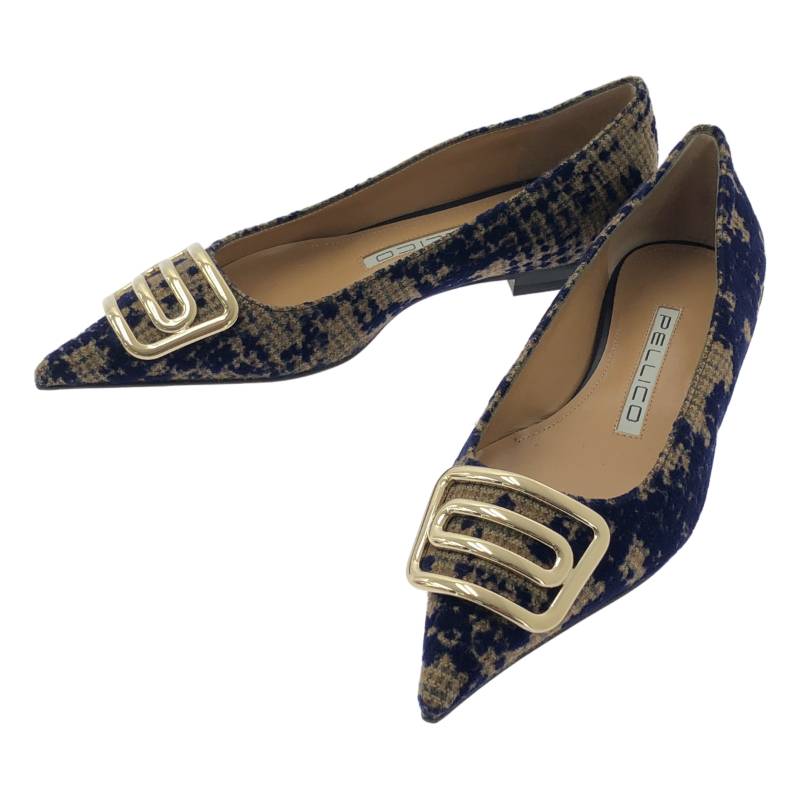 新品同様　PELLICO　ペリーコ　20　ANIMA　アネッリ　パンプス PE222DT0021VIXX-CUOIO-