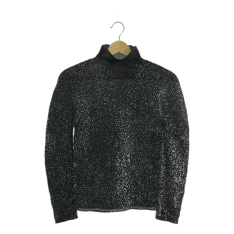 イッセイミヤケ プリーツ加工 ハイネック プルオーバー ドット PLEATS PLEASE ISSEY MIYAKE 】Made in Japan high neck