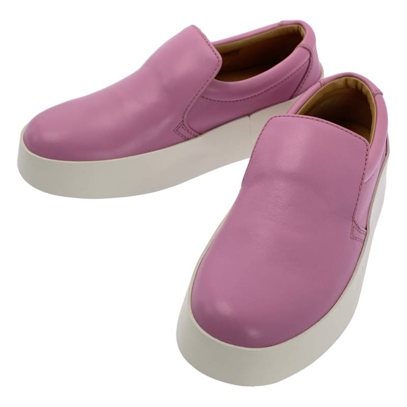 【新品】 JW Anderson / ジェイダブルアンダーソン | 2024SS | LEATHER SLIP ON SNEAKERS レザー スリッポン 厚底 スニーカー | 38 | ピンク | レディース
