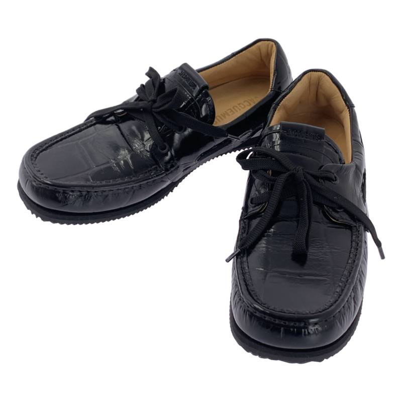 【新品】 JACQUEMUS / ジャックムス | Les Batto Loafers 型押し レースアップ ボートシューズ ローファー | 40 | ブラック | メンズ 28,574円