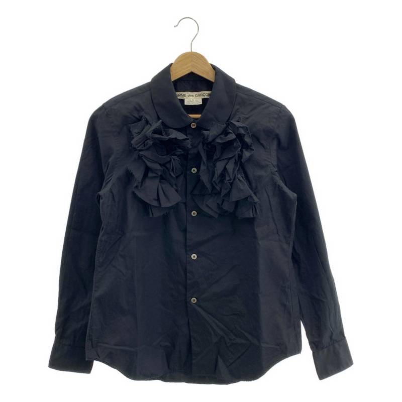 コムデギャルソンコムデギャルソン　フリルロングシャツ COMME des GARCONS 良品 コムデギャルソン フリルロングシャツ