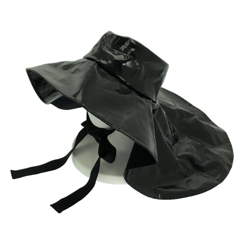 FETICO / フェティコ | FLARED FAUX-LEATHER HAT ハット | ブラック | レディース