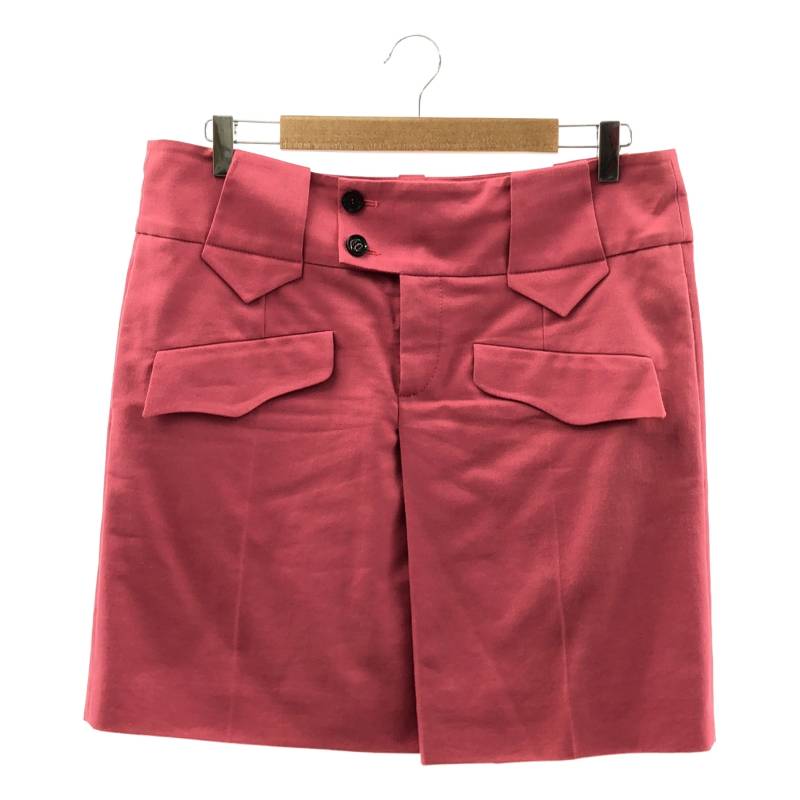 【美品】  GUCCI / グッチ | ロゴタイプ名取り草 ダブル衣嚢 スコート / 総裏地 | 44 | サクラ色 | レディース