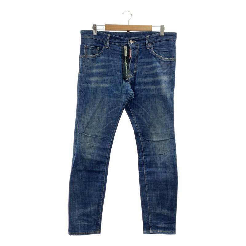 DSQUARED2 / ディースクエアード | SKATER JEANS ペンキ加工 スケータージーンズ デニムパンツ | 50 | インディゴ | メンズ