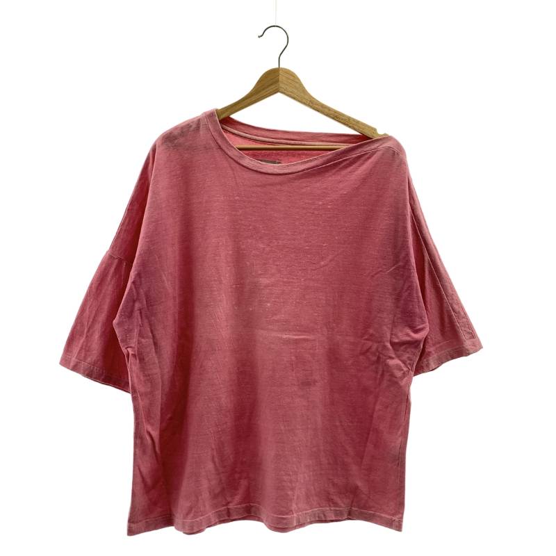 amachi. / アマチ | リネン コットン 変形 Tシャツ | 5 | ピンク | メンズ