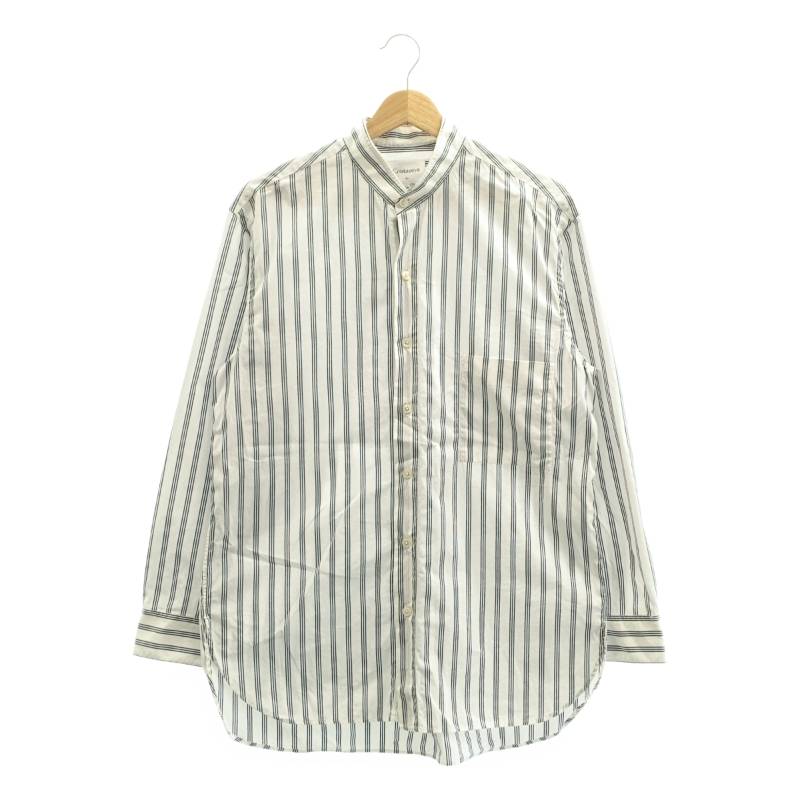 楽天市場】【極美品】CristaSeya 【Striped Cotton Mao Shirt】M