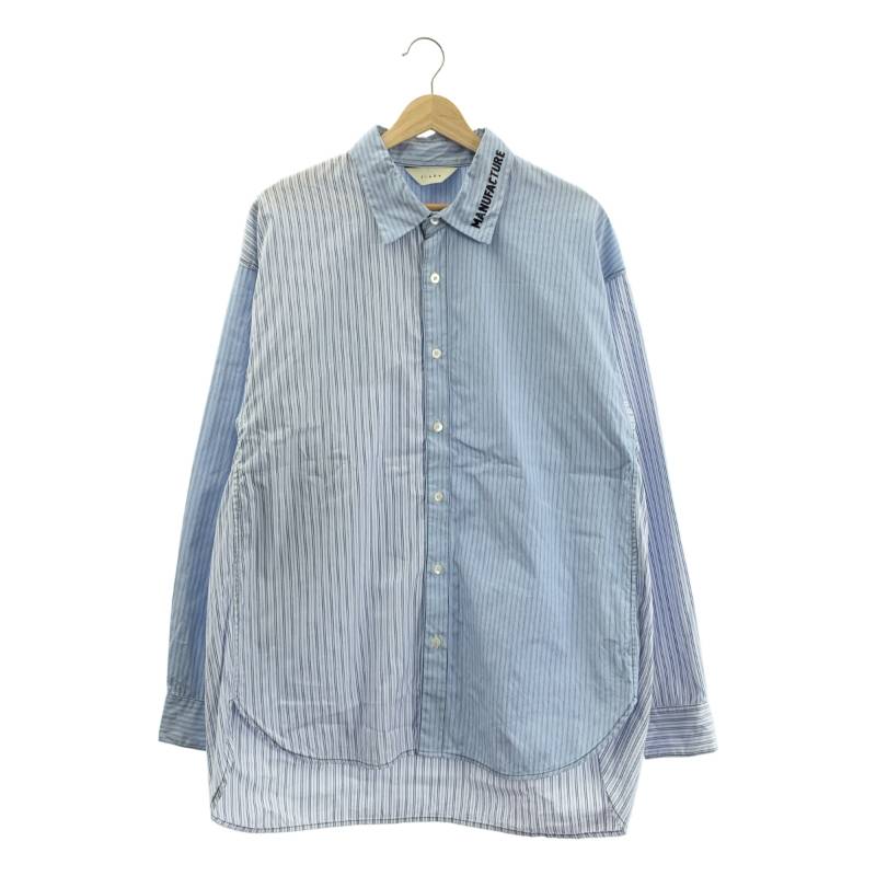 seya. セヤ 日本製 コットン 長袖 比翼バンドカラー クルタ シャツ 茶 販売 【seya.】クルタシャツ 25SS seya. セヤ 日本製 コットン 長袖