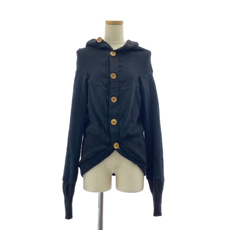 GEOFFREY B.SMALL / ジェフリーBスモール | 木材名取り草 編み物 ジレー | M | 黒いこと | レディース