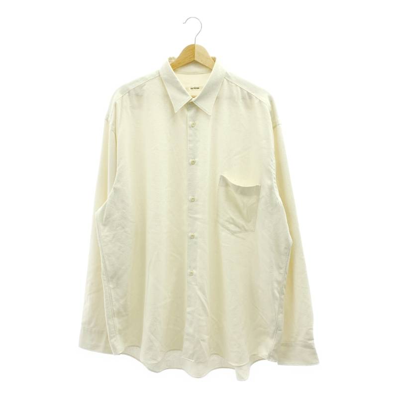 INTERIM / インテリム | シルクノイル ロングスリーブ レギュラーカラー シャツ | F | ナチュラル | メンズ 8,810円