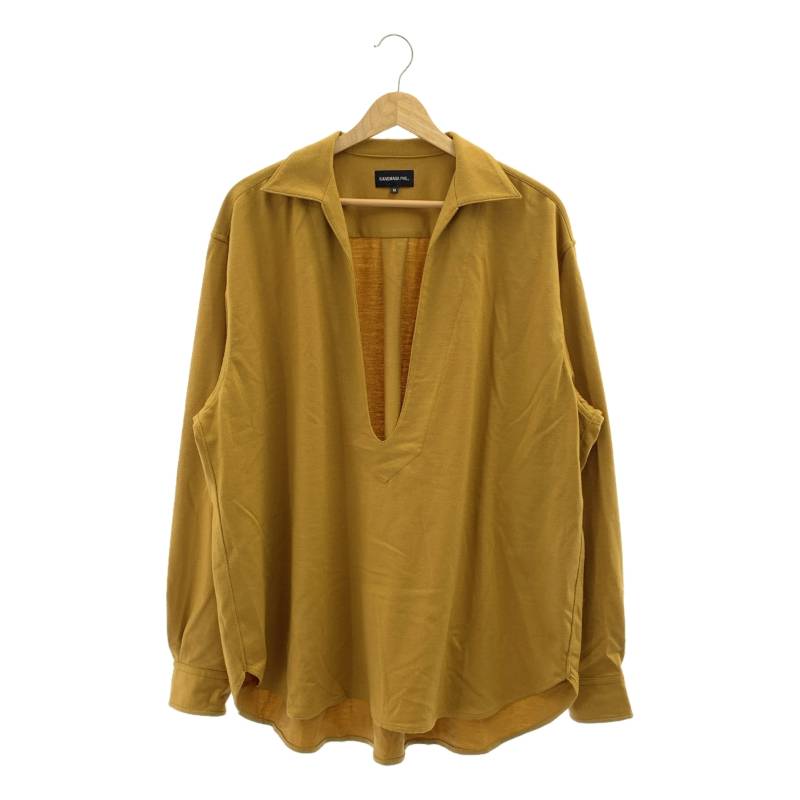 KANEMASA PHIL. / カネマサフィル | 2024AW | 36G Cashmere Varruse Shirt カシミヤ ヴァルーズ シャツ | M | ブラウン | メンズ|KLD 店