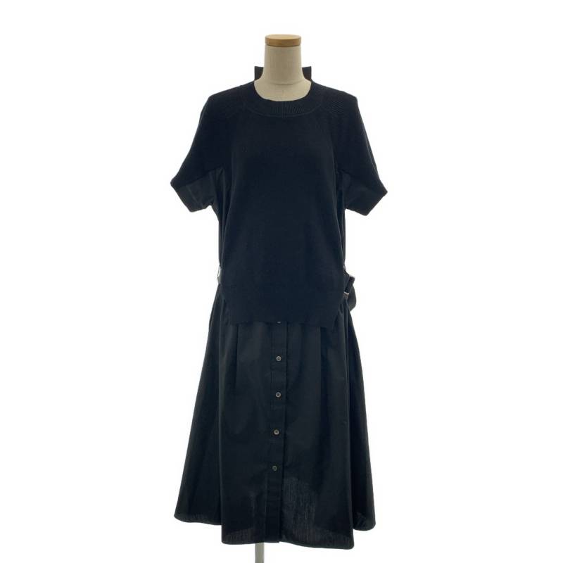 楽天市場】【中古】sacai24AW「Nylon Twill Mix Grosgrain Dress
