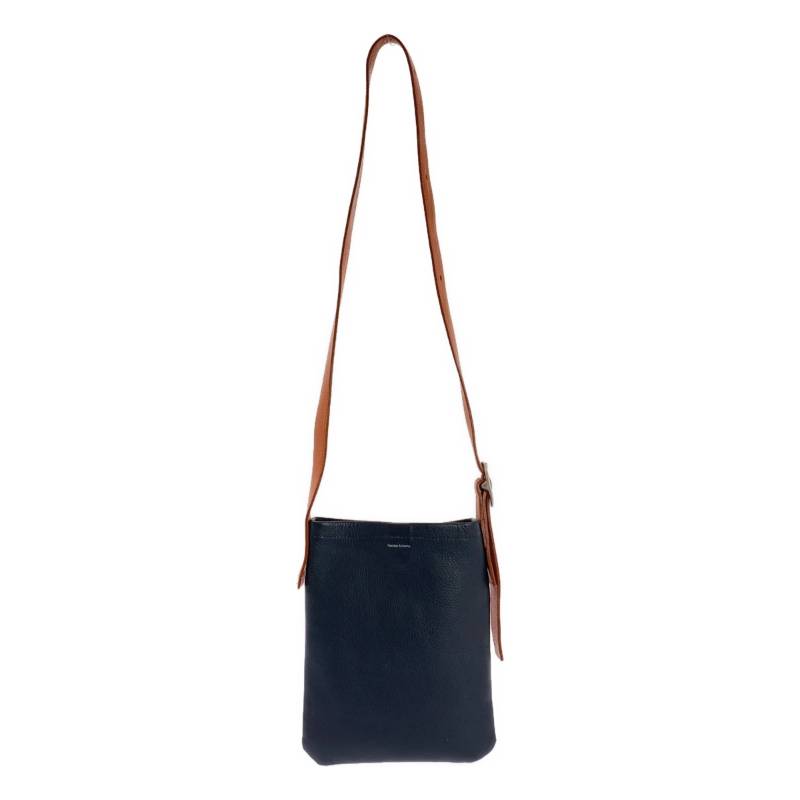 Hender scheme / エンダースキーマ | one side belt bag なめし革 ショルダーバッグ | 米国海軍 / オレンジ色 | メンズ バッグ・小物・ブランド雑貨-メンズバッグ