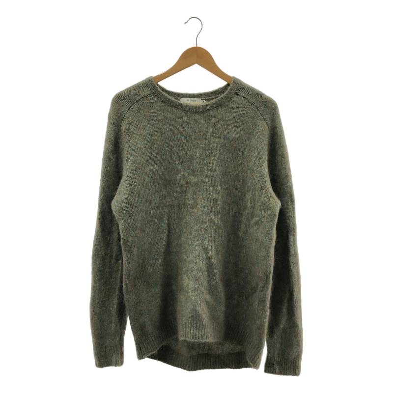 nonnative / ノンネイティブ | 2024AW | WORKER SWEATER KID MOHAIR/W/N/P YARN キッドモヘア ワーカー ニット セーター | 3 | カーキ | メンズ