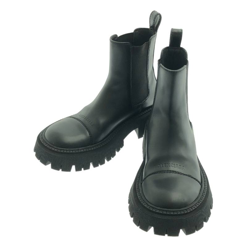 【karin】バレンシアガ　新品未使用　ベルベット　ブーツ BALENCIAGA(バレンシアガ) bulldozer laceup bootレースアップブーツ