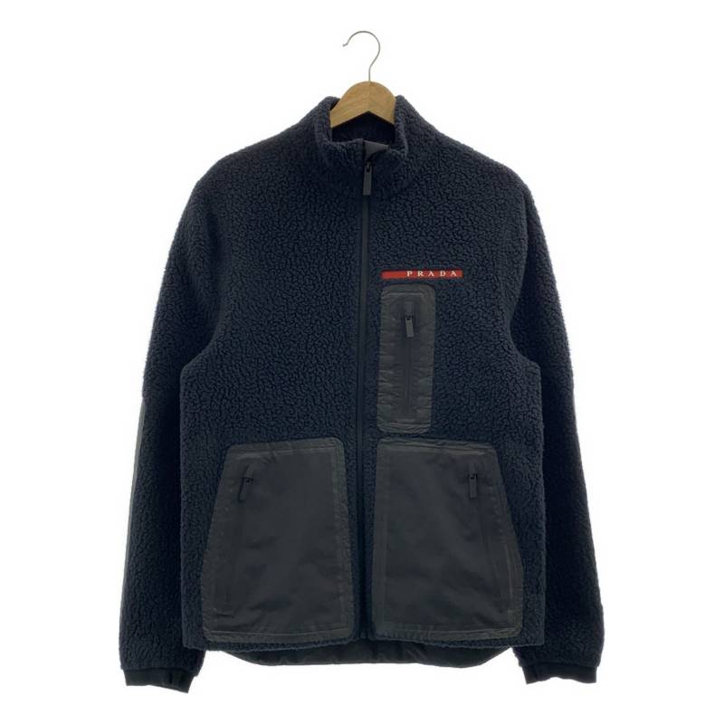 PRADA / プラダ | リサイクルフリース テクニカルジャケット | S | ブラック | メンズ｜KLD 店