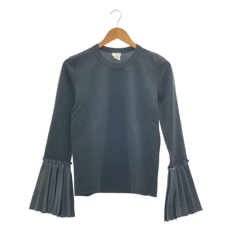 noir kei ninomiya / ノワールケイニノミヤ | 2019SS | 異原料品 うつり変わり 筋目縛 カットソー | S | 黒いこと | レディース