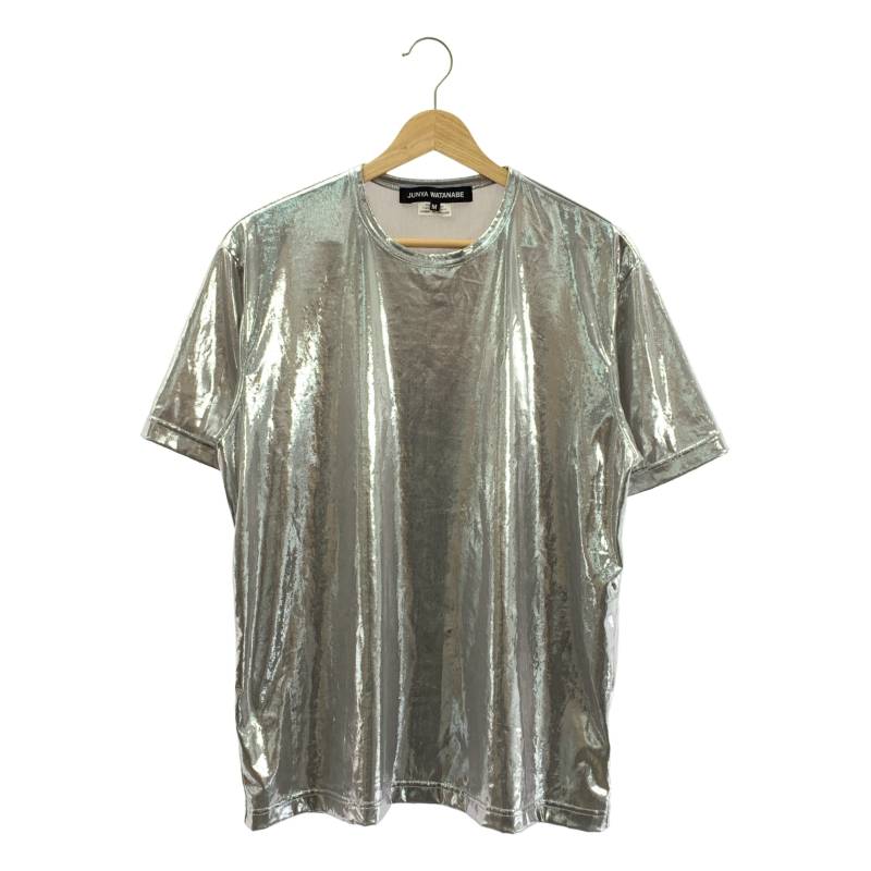 【美品】 JUNYA WATANABE / ジュンヤワタナベ | 2025SS | メタリック Tシャツ | M | シルバー | レディース