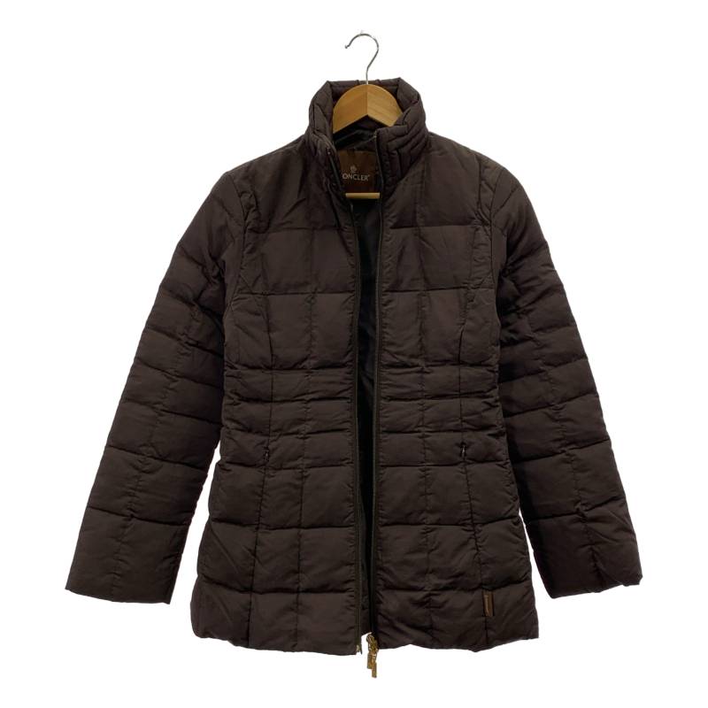 MONCLER / モンク軌跡 | 茶引き船 ダブルジップ 遊撃手 落ち込む 厚地の外套 | 0 | うす暗い赤銅色 | レディース