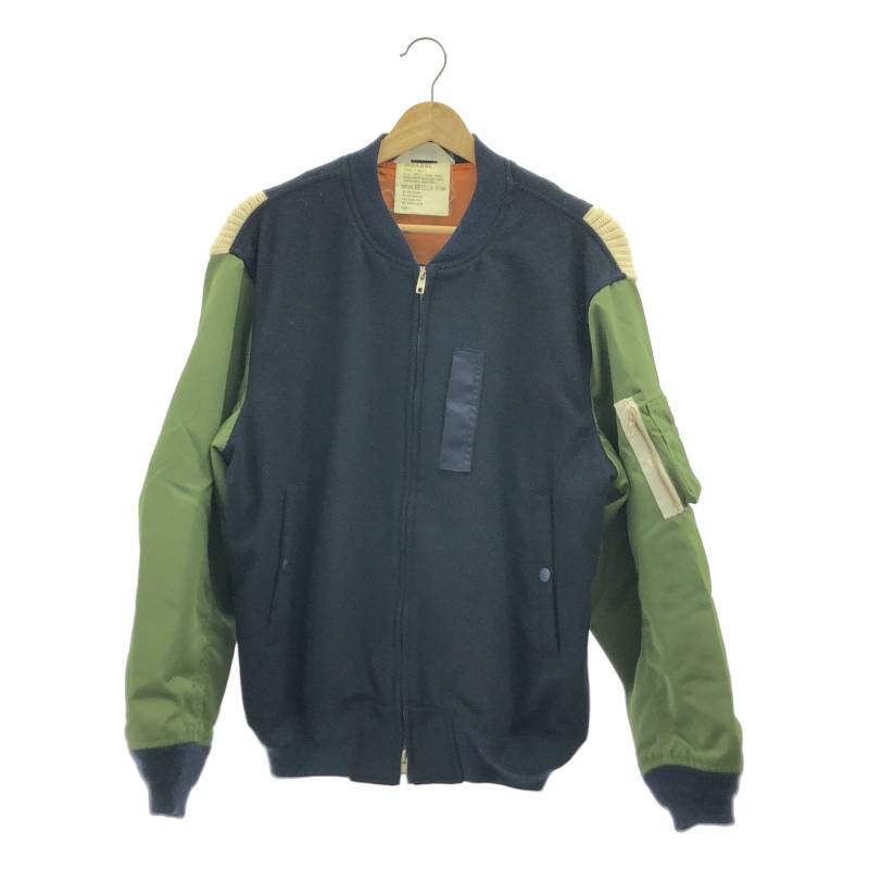 DIGAWEL / ディガウェル | 異原料品 ボンバージャケット | 1 | 米国海軍/カーキ | メンズ メンズファッション-コート・ジャケット