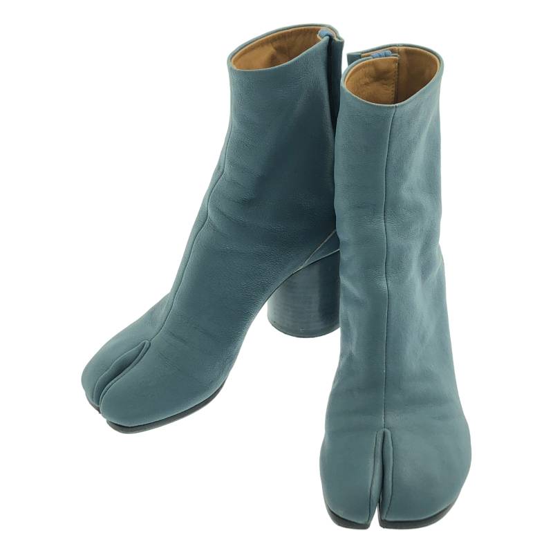 Maison Margiela / メゾンマルジェラ | 2021SS | Tabi Ankle Boots タビ レザー アンクル ヒールブーツ | 35 | ブルー | レディース