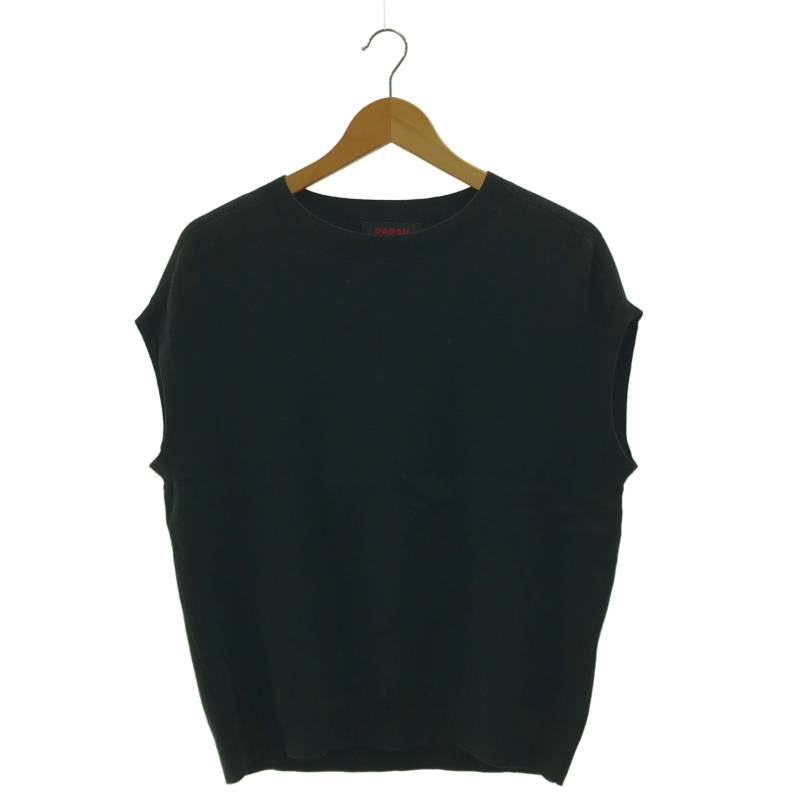 ✨美品 CABaN カシミヤ コットン クルーネック トップス ブラック M CABaN（キャバン） ： コットンカシミヤ クルーネックプルオーバー