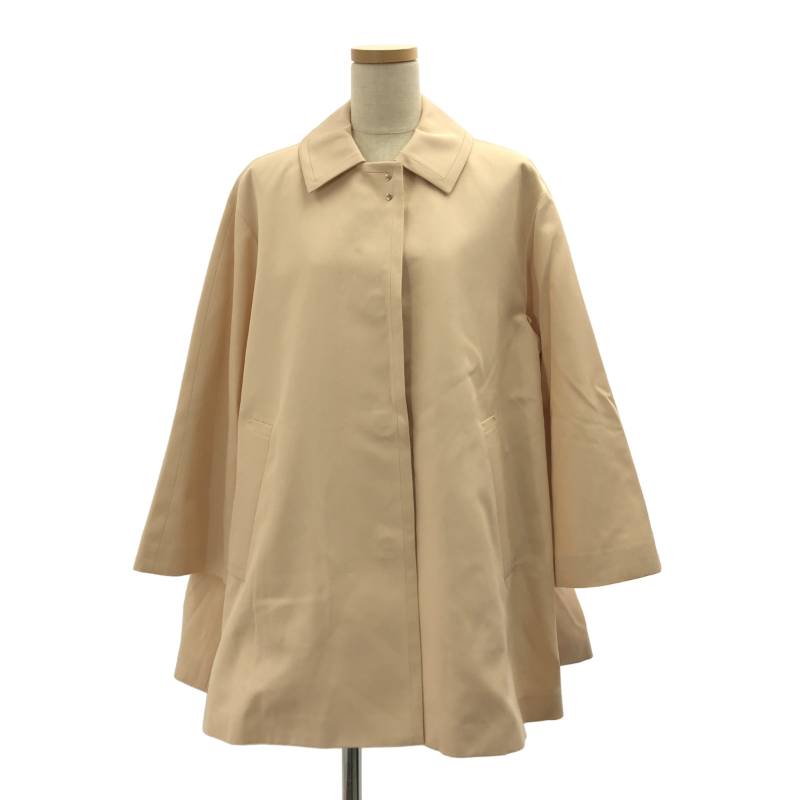 ★新品★Drawer ウールケヌキ ノーカラーコート 38 定価154,000- DRAWER（ドゥロワー） 美品 ウールビーバーケヌキ ノーカラーコート