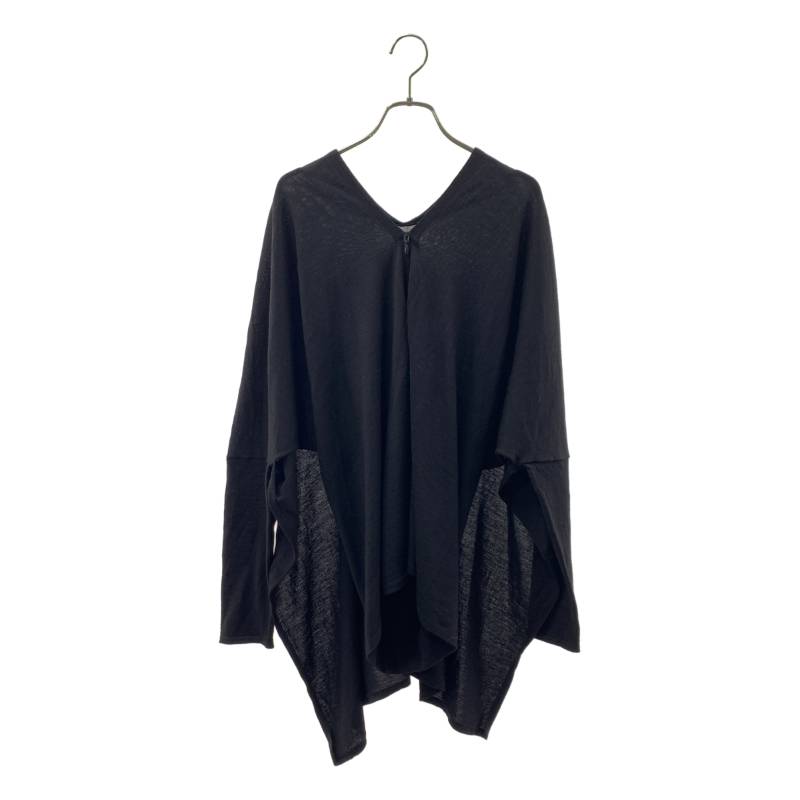 Maison Martin Margiela / メゾンマルタンマルジェラ | 2012AW | ウール ジップ Vネック ニット カーディガン | M | ブラック | レディース
