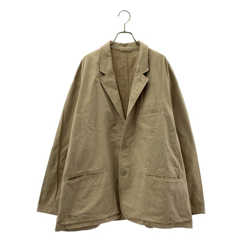 FreshService / フレッシュサービス | CORPORATE CHINO JACKET / チノ シングブルブレスト ジャケット | L | ベージュ | メンズ