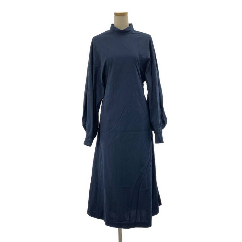 【美品】 TELMA / テルマ | GATHER ONE PIECE コットン プルオーバーワンピース | 36 | ネイビー | レディース｜KLD 店