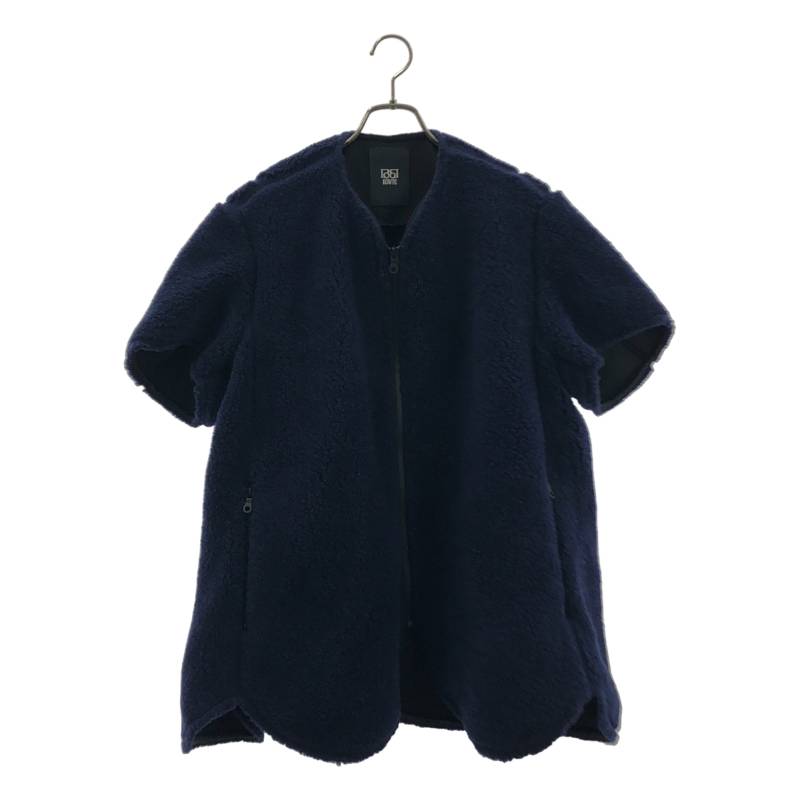 【美品】  BOWTE / バウト | WOOL BOA ROUND HEM BLOUSON フリースジャケット | ネイビー | レディース