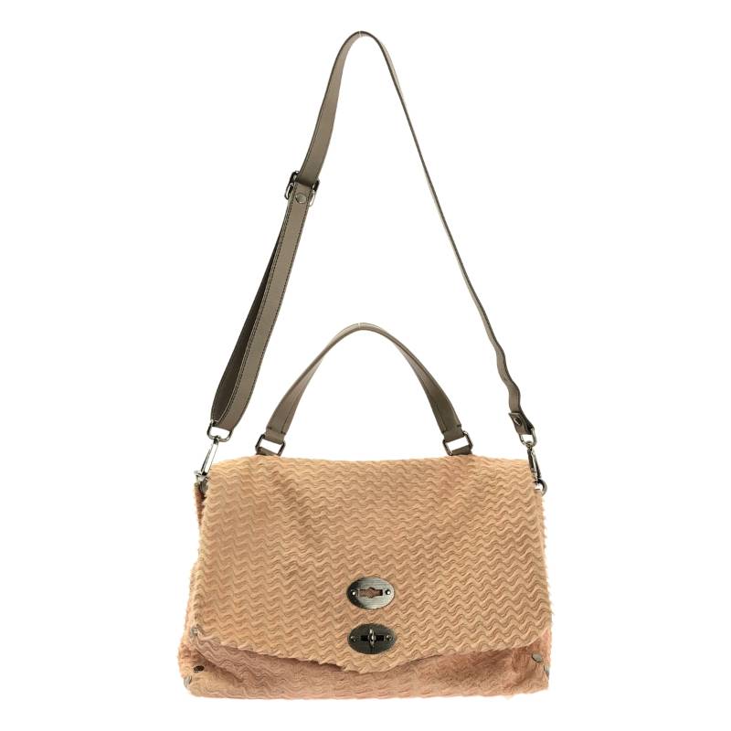 【美品】 ZANELLATO / ザネラート | POSTINA ポスティーナ / ANNI 50 2way ショルダーバッグ | ピンク/ベージュ | レディース 13,836円