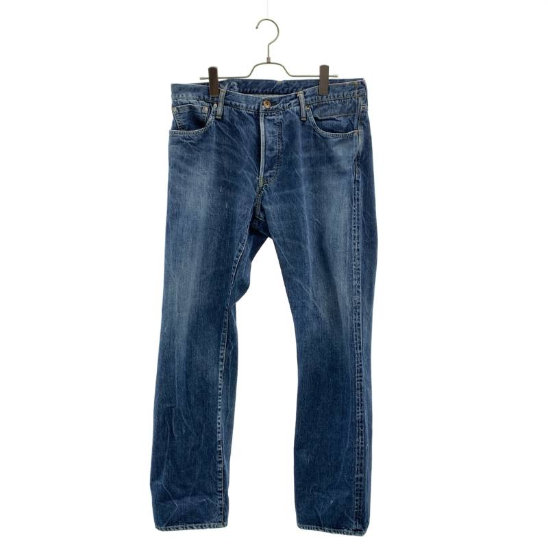 visvim / ビズビム | SOCIAL SCULPTURE 11 DRY-3 / レザーパッチ セルビッチ デニムパンツ | インディゴ | メンズ｜KLD 店