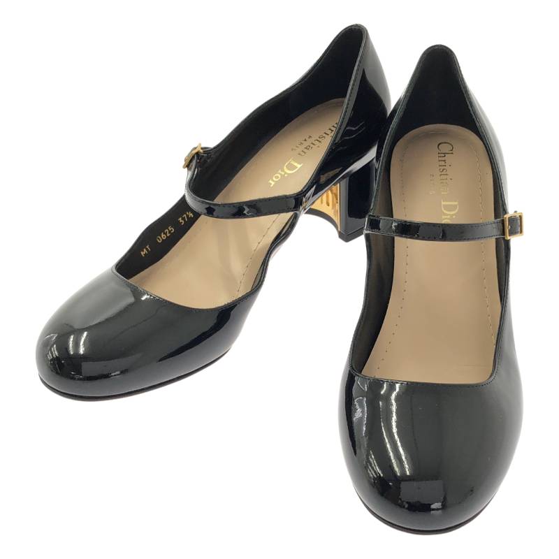 【新品】 Christian Dior / クリスチャンディオール | 2025AW | D-Art アート パテントカーフスキン メリージェーン ヒールパンプス | 37 1/2 | ブラック | レディース｜KLD 店