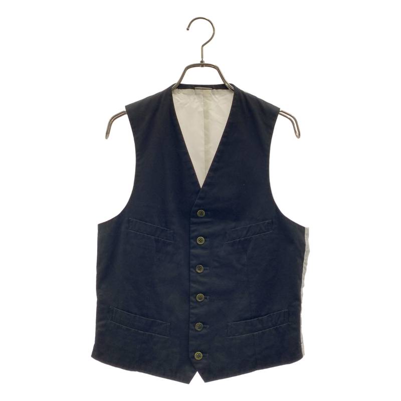 COMME des GARCONS HOMME PLUS / コムデギャルソンオムプリュス | 2008SS | コットン マルチポケット 切替 ベスト | S | ブラック/ホワイト | メンズ