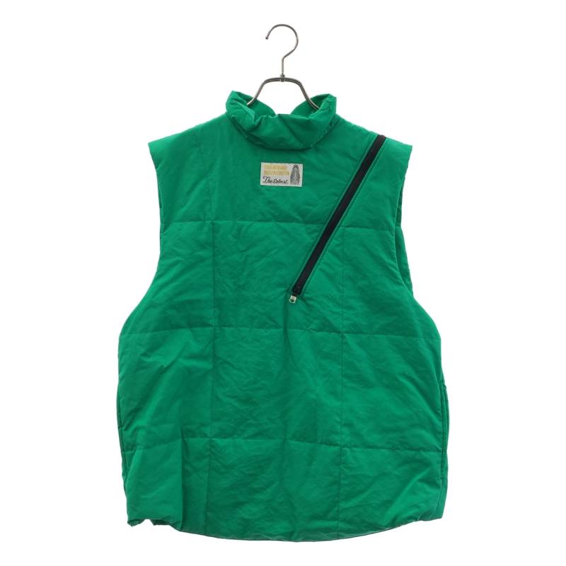 【新品】 TAKAHIROMIYASHITA The Soloist / タカヒロミヤシタザソロイスト | 2022AW | double zip reverse puffy vest プリマロフト ダブルジップ パフィーベスト | 46 | グリーン | メンズ