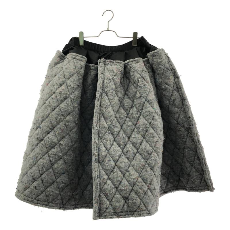 COMME des GARCONS / コムデギャルソン | 2022AW | 異素材 キルティング バルーンスカート | XS | グレー | レディース