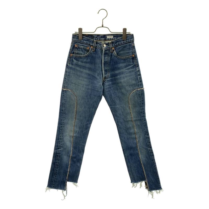 OLD PARK / オールドパーク | 再構築 カットオフ デニムパンツ | XS | インディゴ | メンズ