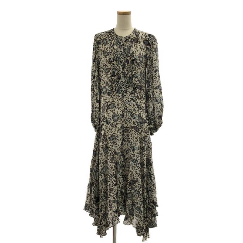 ISABEL MARANT ETOILE / イザベルマランエトワール | レーヨン ペイズリー 総柄 フレアワンピース | 34 | マルチカラー | レディース
